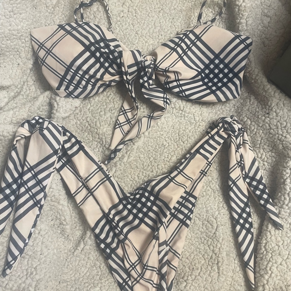 Plaid Bikini Set